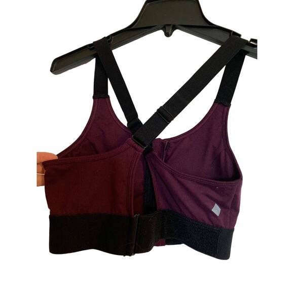 Rise by Lularoe NWT Medium Women's Wicking Sports Bra Wine/Purple Color - Picture 2 of 9